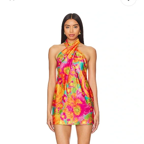 Show Me Your MuMu | Dresses | Show Me Your Mumu Jasmine Halter Mini Dress  In Miss Malibu Size Xs | Poshmark